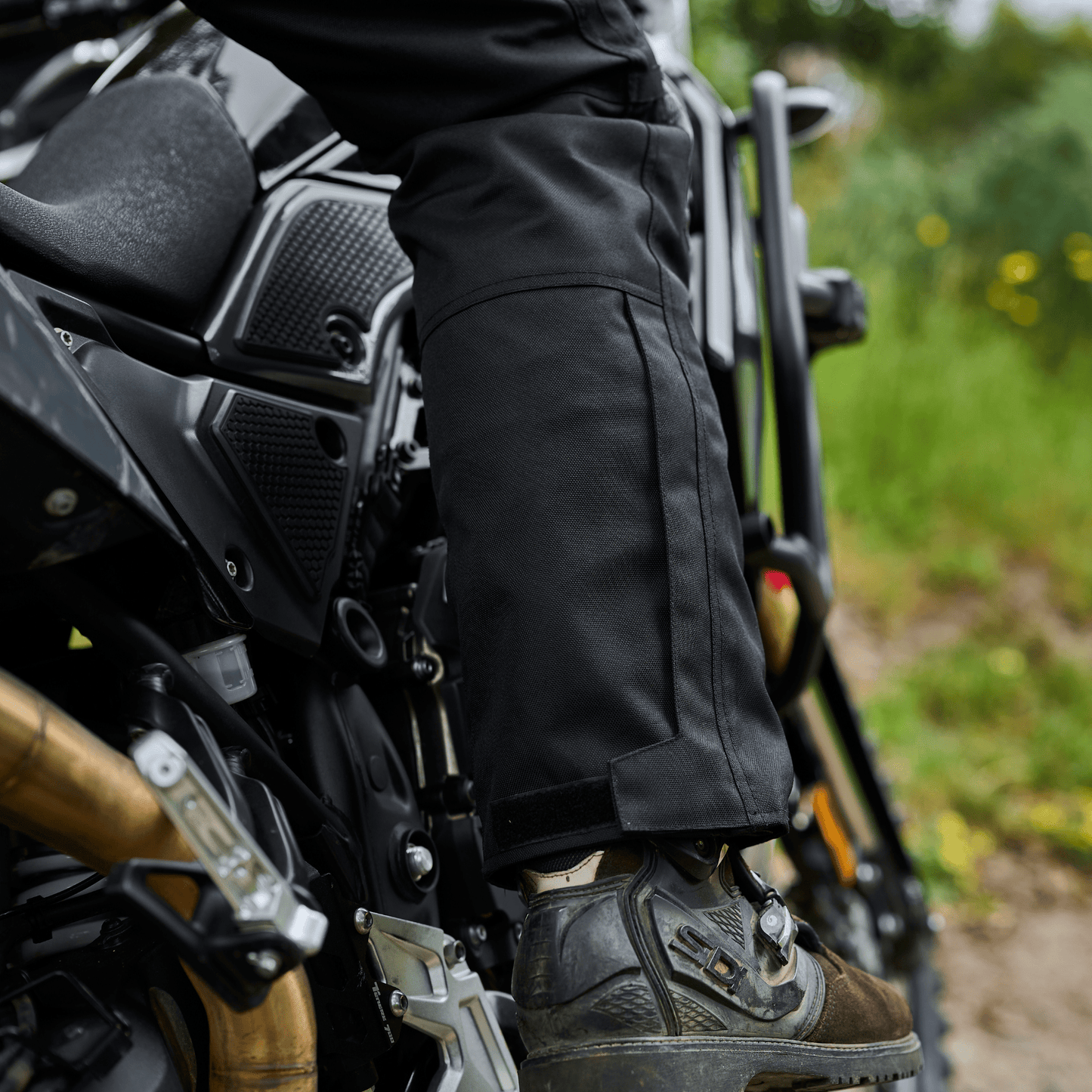 'Tallarook' Waterproof ADV Motorbike Pants | 1000D Cordura Leather Kevlar