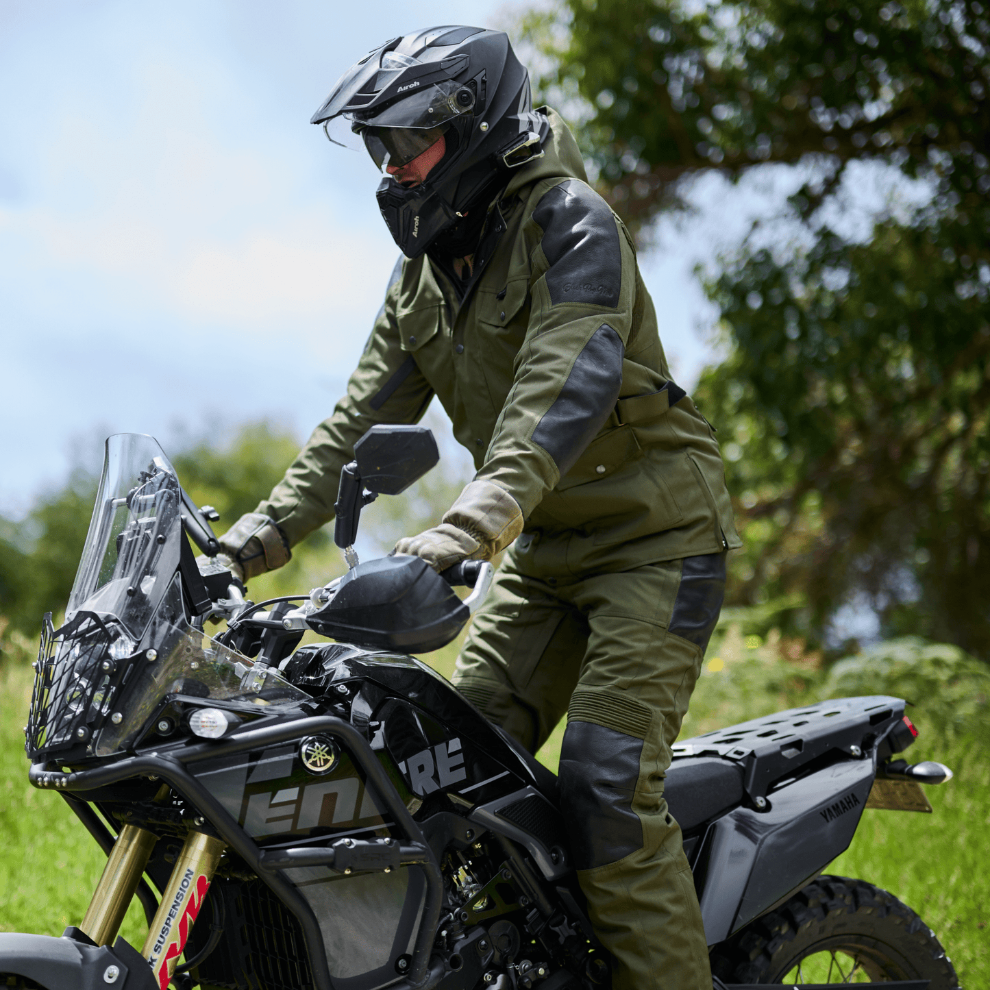 'Tallarook' Waterproof ADV Motorbike Pants | 1000D Cordura Leather Kevlar