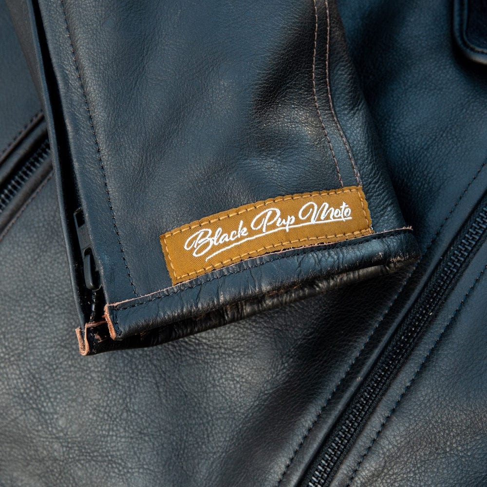 'The Rumbler' | Distressed Charcoal Brown Leather | Classic Leather Motorbike Jacket PREORDER