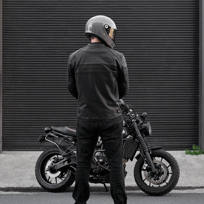 classic look ol bobber jacket for motorbiking