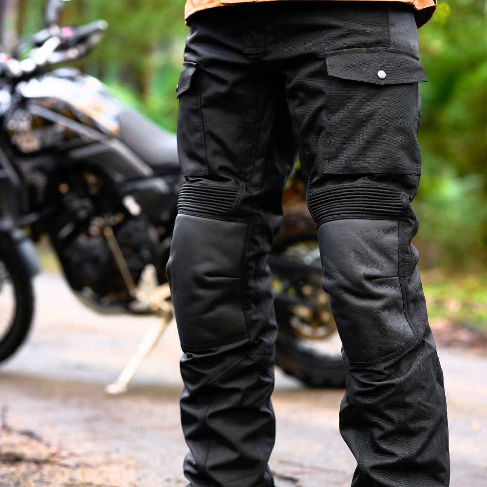 Gen 2 'Tallarook' Waterproof ADV Motorbike Pants | 1000D Cordura Leather Kevlar
