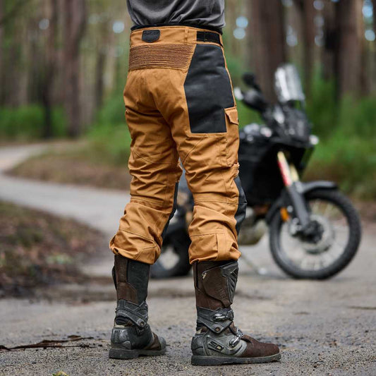 Gen 2 'Tallarook' Waterproof ADV Motorbike Pants | 1000D Cordura Leather Kevlar