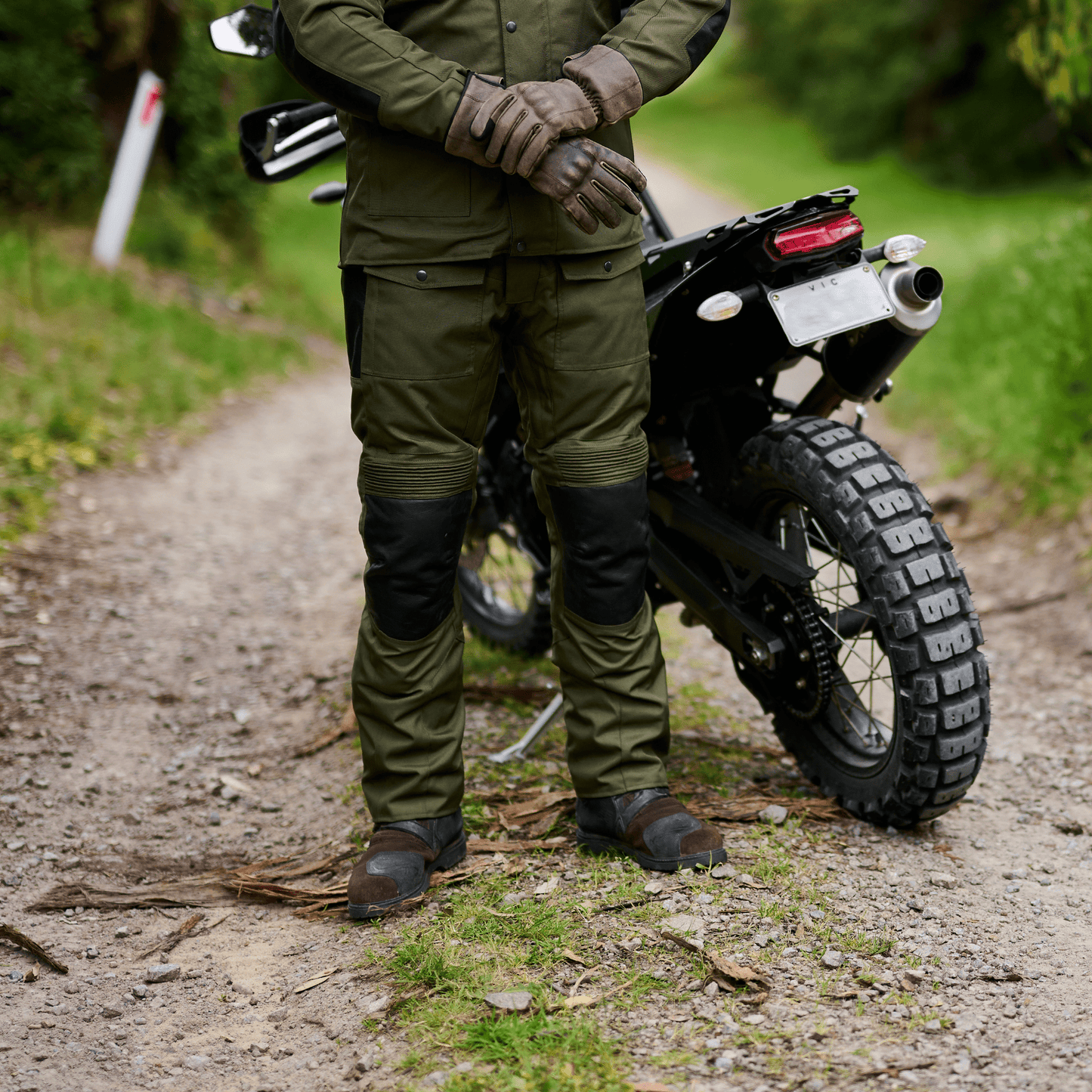 NEW 'Tallarook' Waterproof ADV Motorbike Pants | 1000D Cordura Leather Kevlar